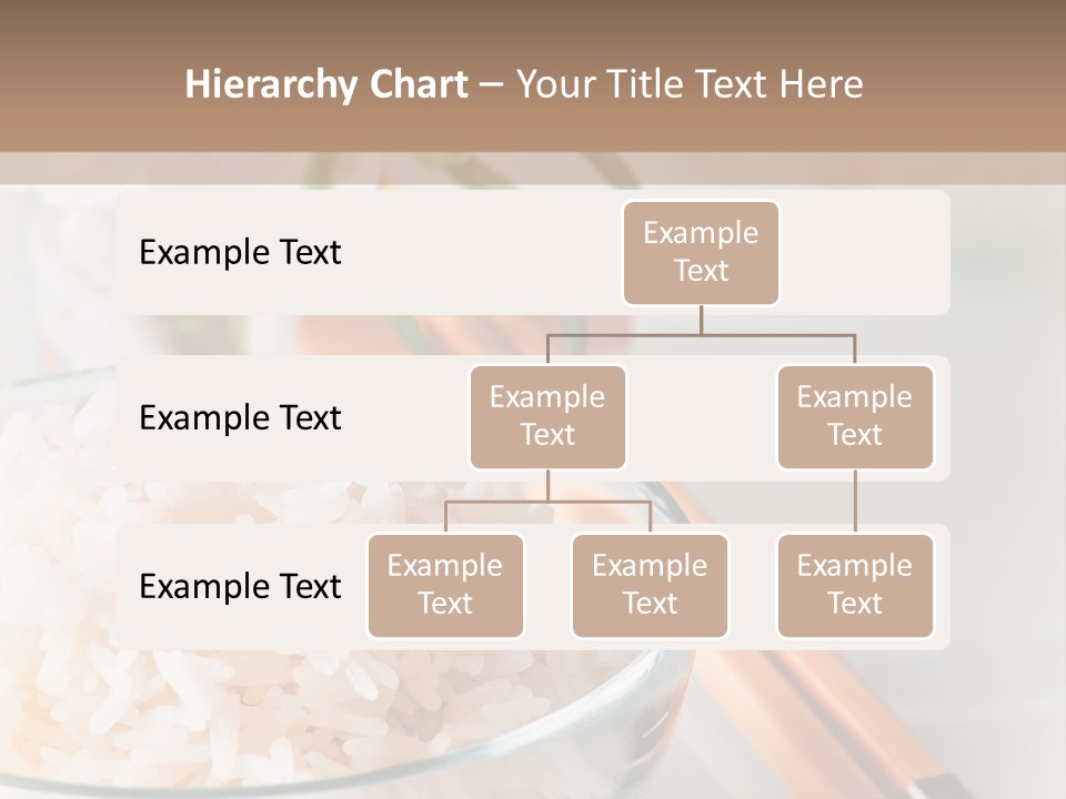 A Bowl Of Rice And Chopsticks On A Table PowerPoint Template