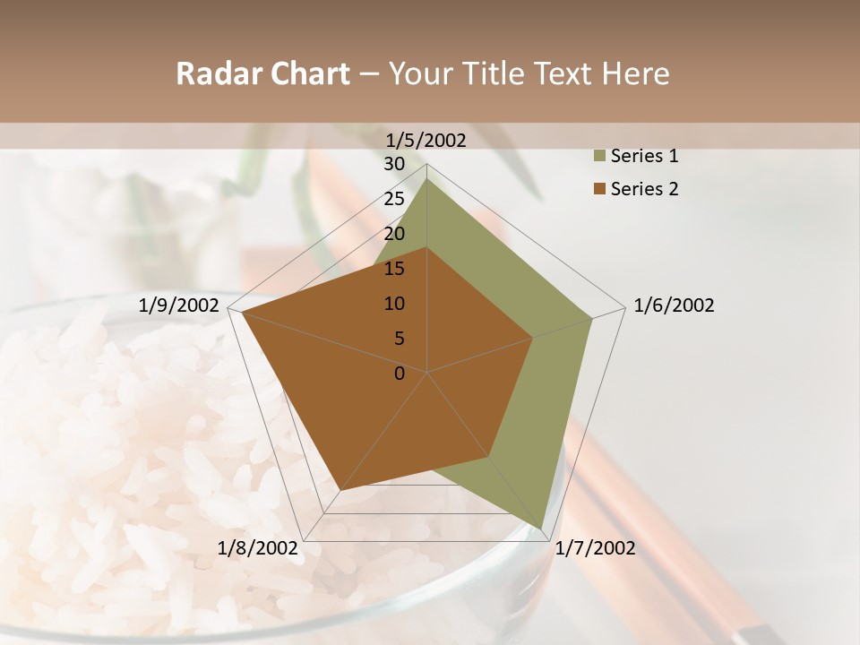 A Bowl Of Rice And Chopsticks On A Table PowerPoint Template
