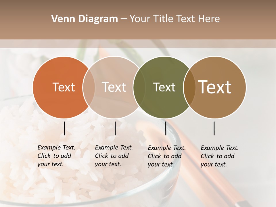 A Bowl Of Rice And Chopsticks On A Table PowerPoint Template
