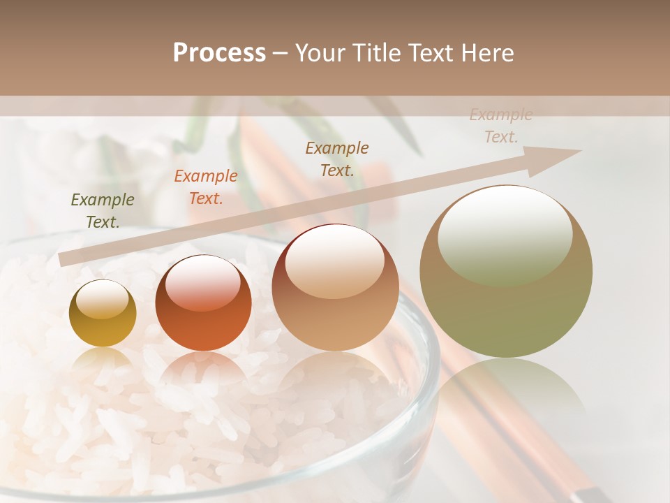 A Bowl Of Rice And Chopsticks On A Table PowerPoint Template