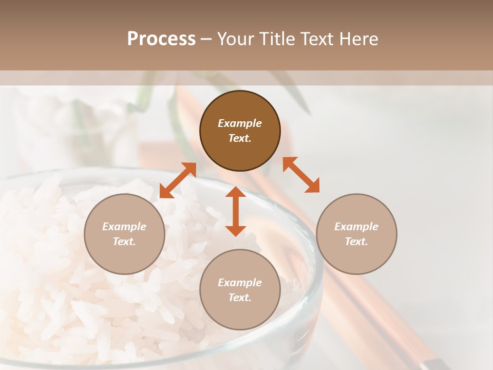 A Bowl Of Rice And Chopsticks On A Table PowerPoint Template