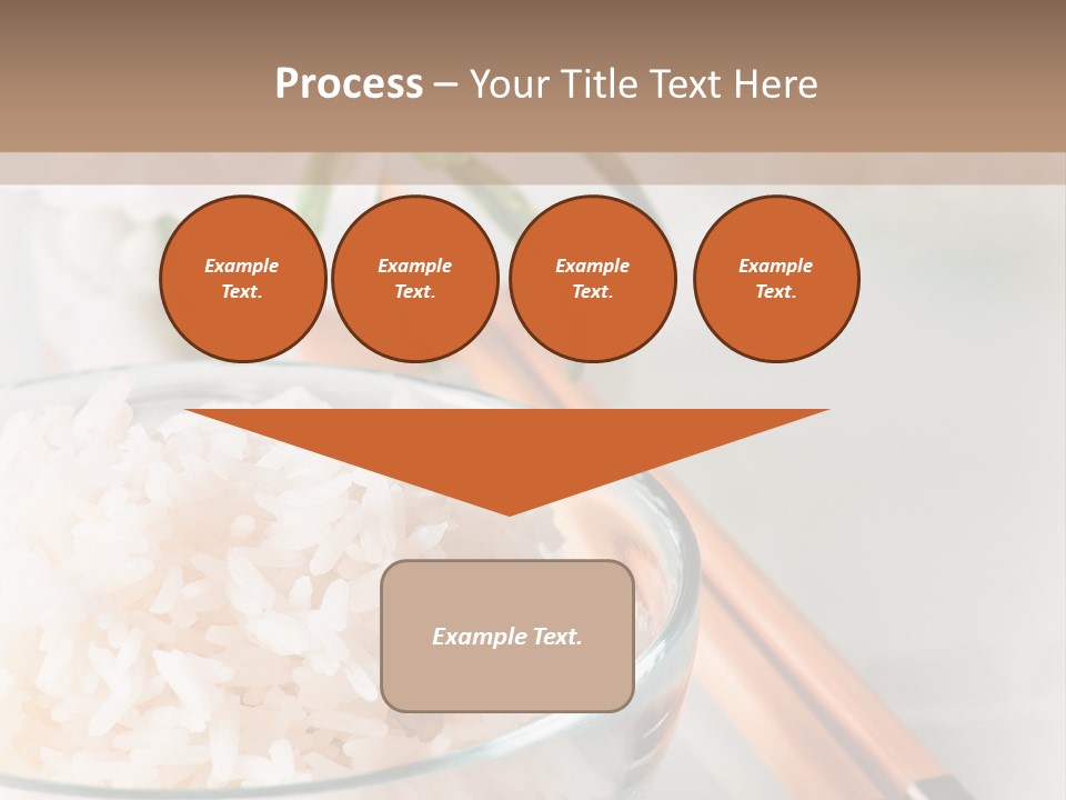 A Bowl Of Rice And Chopsticks On A Table PowerPoint Template