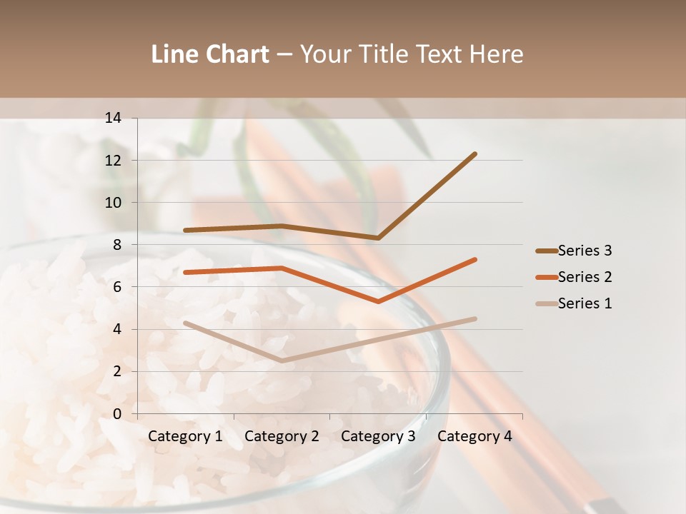 A Bowl Of Rice And Chopsticks On A Table PowerPoint Template