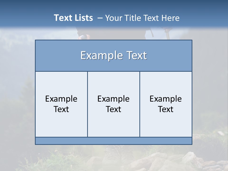 A Man Hiking Up A Hill In The Mountains PowerPoint Template