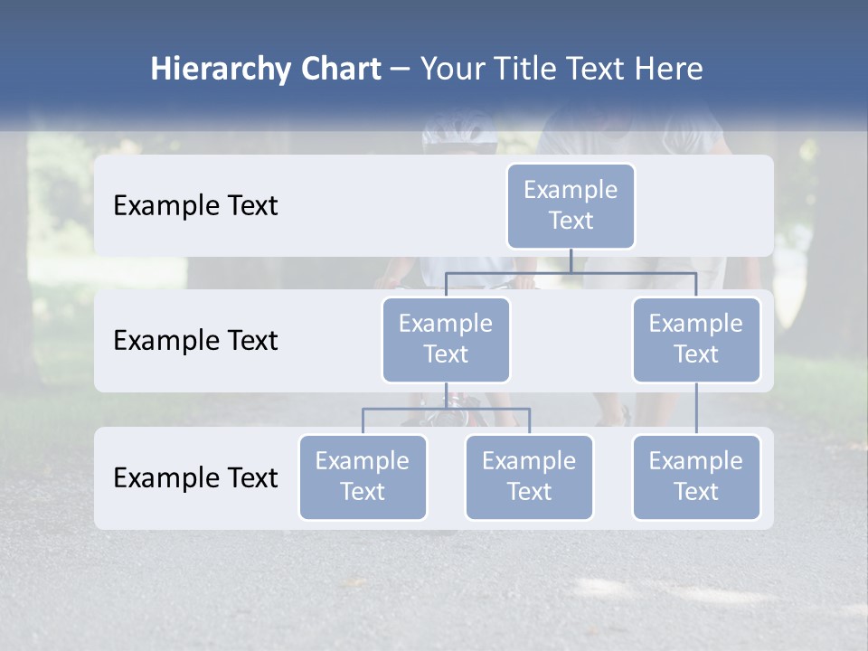 A Man Teaching A Boy How To Ride A Bike PowerPoint Template