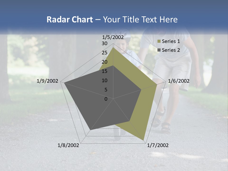 A Man Teaching A Boy How To Ride A Bike PowerPoint Template