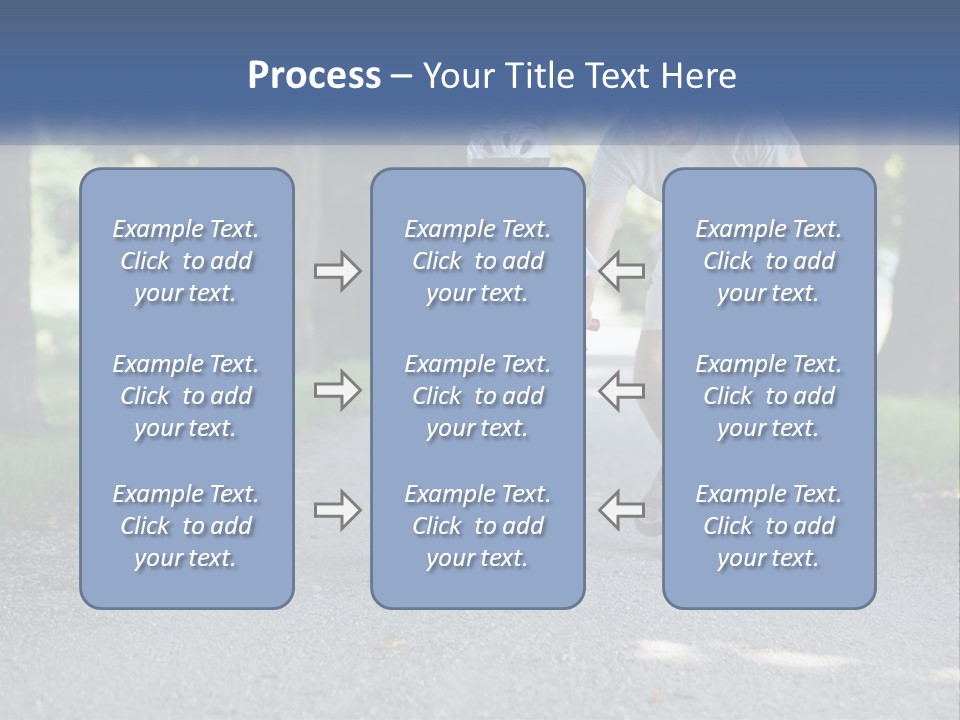 A Man Teaching A Boy How To Ride A Bike PowerPoint Template