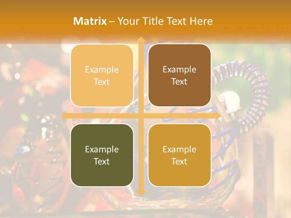 A Group Of Glass Vases Sitting On Top Of A Table PowerPoint Template