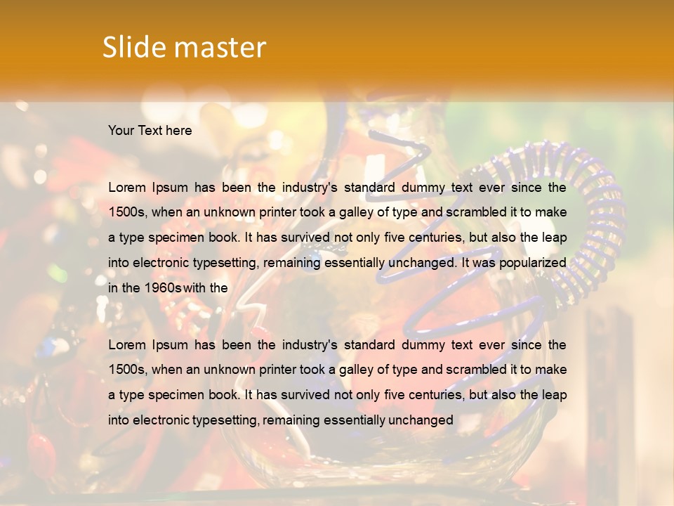 A Group Of Glass Vases Sitting On Top Of A Table PowerPoint Template