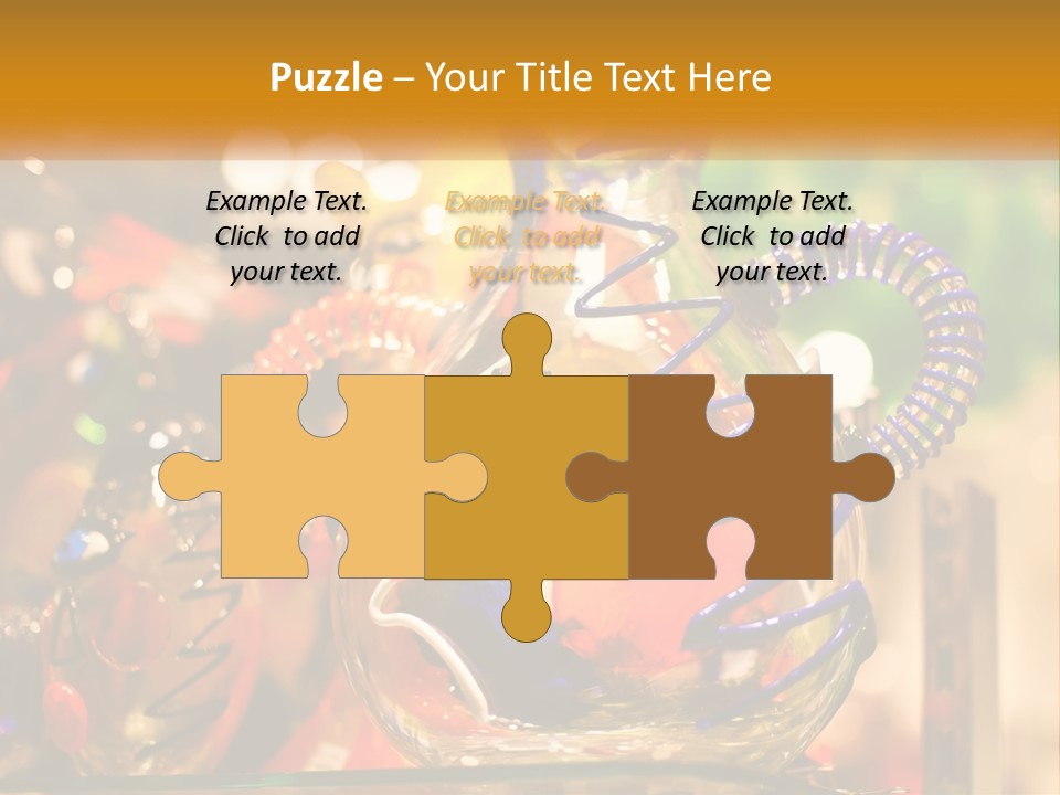 A Group Of Glass Vases Sitting On Top Of A Table PowerPoint Template