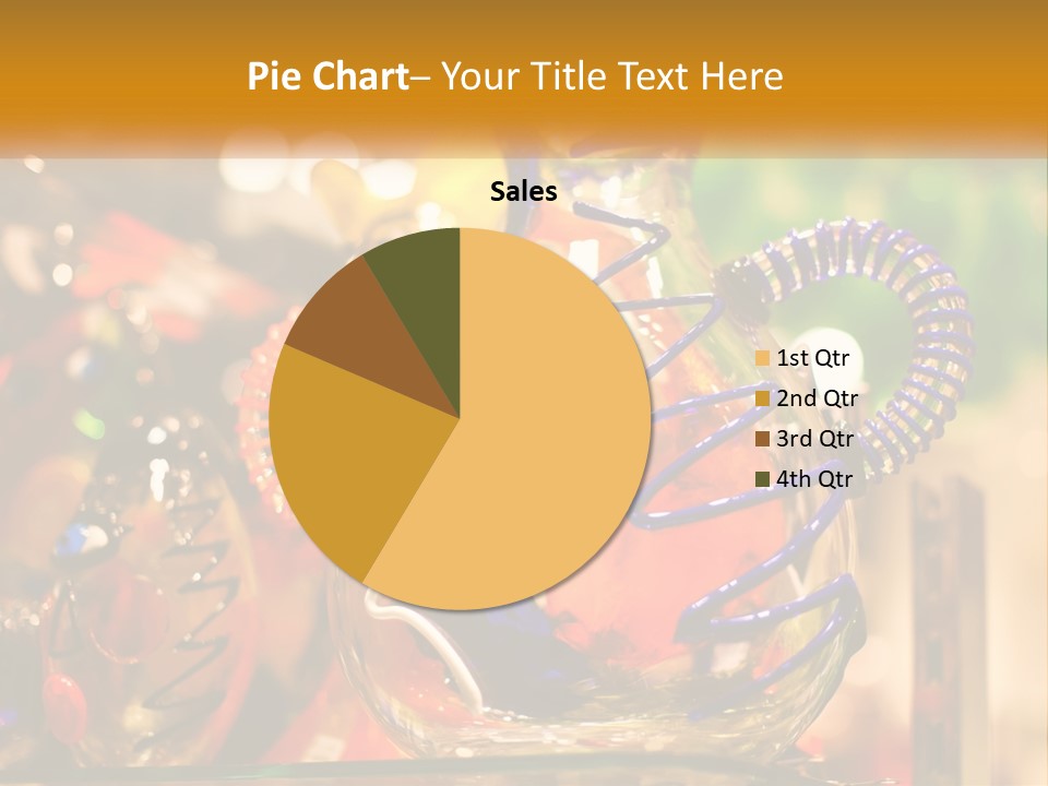 A Group Of Glass Vases Sitting On Top Of A Table PowerPoint Template
