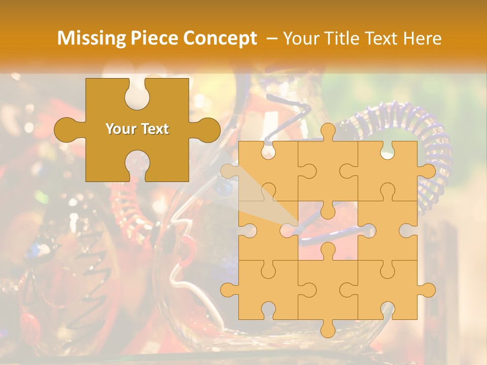 A Group Of Glass Vases Sitting On Top Of A Table PowerPoint Template