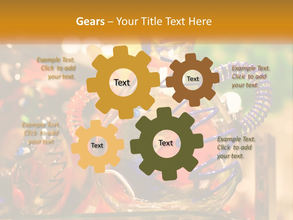 A Group Of Glass Vases Sitting On Top Of A Table PowerPoint Template