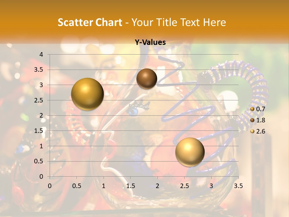 A Group Of Glass Vases Sitting On Top Of A Table PowerPoint Template