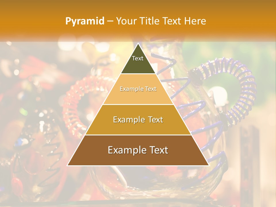 A Group Of Glass Vases Sitting On Top Of A Table PowerPoint Template