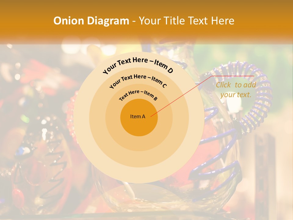 A Group Of Glass Vases Sitting On Top Of A Table PowerPoint Template