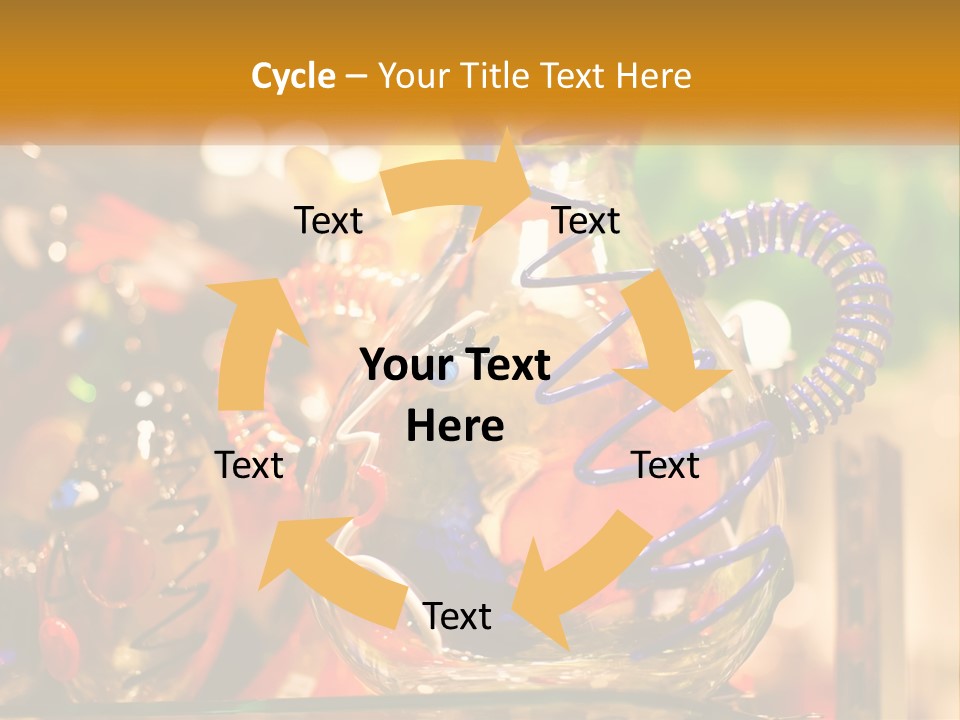 A Group Of Glass Vases Sitting On Top Of A Table PowerPoint Template
