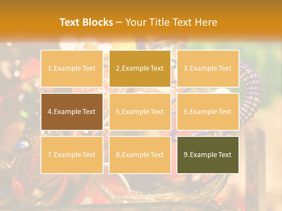 A Group Of Glass Vases Sitting On Top Of A Table PowerPoint Template