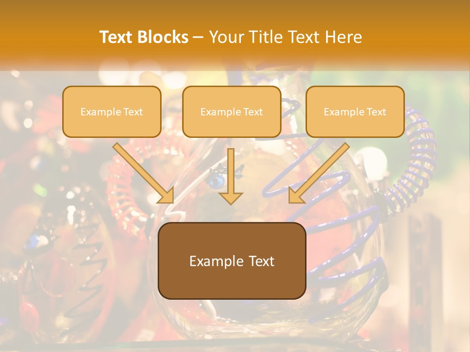 A Group Of Glass Vases Sitting On Top Of A Table PowerPoint Template