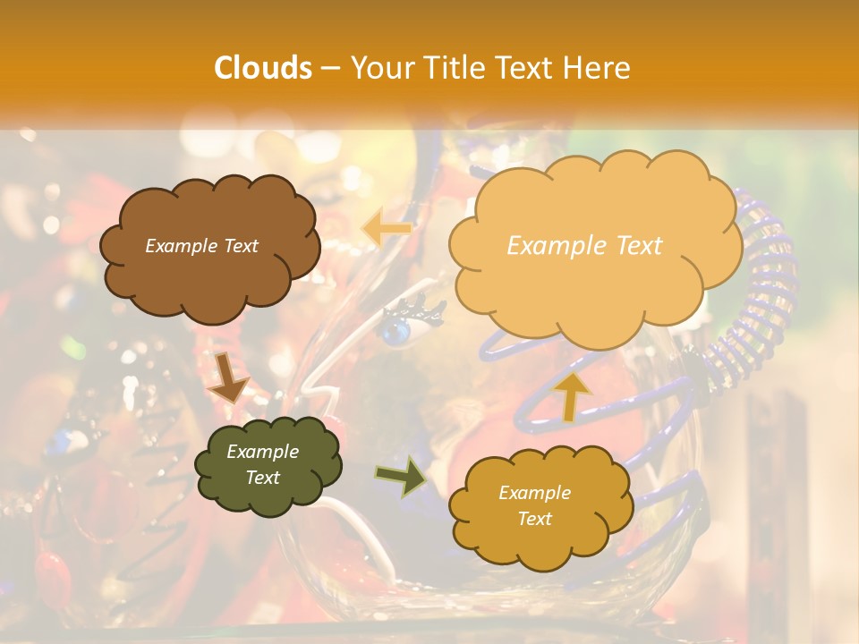 A Group Of Glass Vases Sitting On Top Of A Table PowerPoint Template