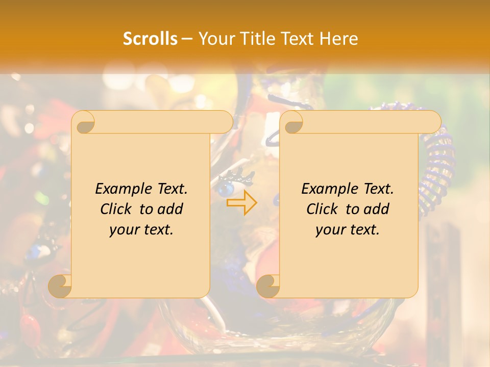 A Group Of Glass Vases Sitting On Top Of A Table PowerPoint Template