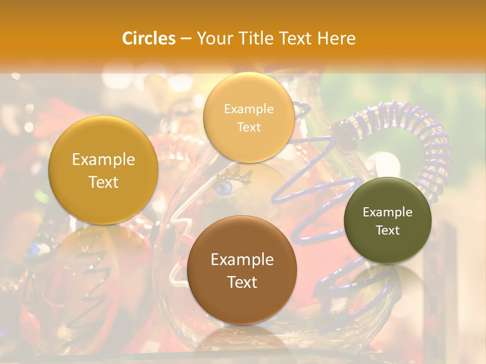 A Group Of Glass Vases Sitting On Top Of A Table PowerPoint Template