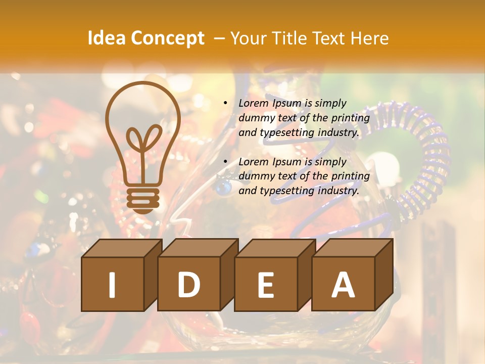 A Group Of Glass Vases Sitting On Top Of A Table PowerPoint Template