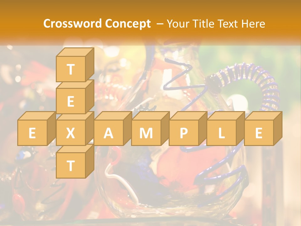 A Group Of Glass Vases Sitting On Top Of A Table PowerPoint Template