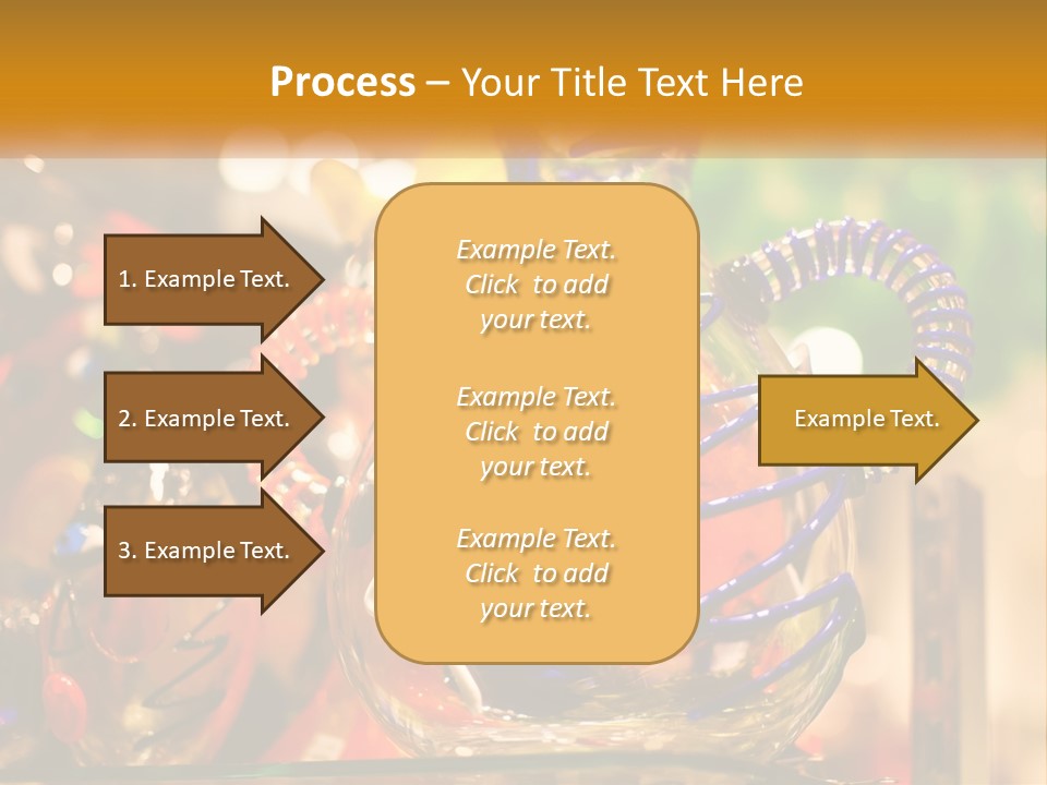 A Group Of Glass Vases Sitting On Top Of A Table PowerPoint Template