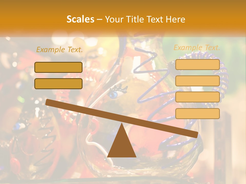 A Group Of Glass Vases Sitting On Top Of A Table PowerPoint Template