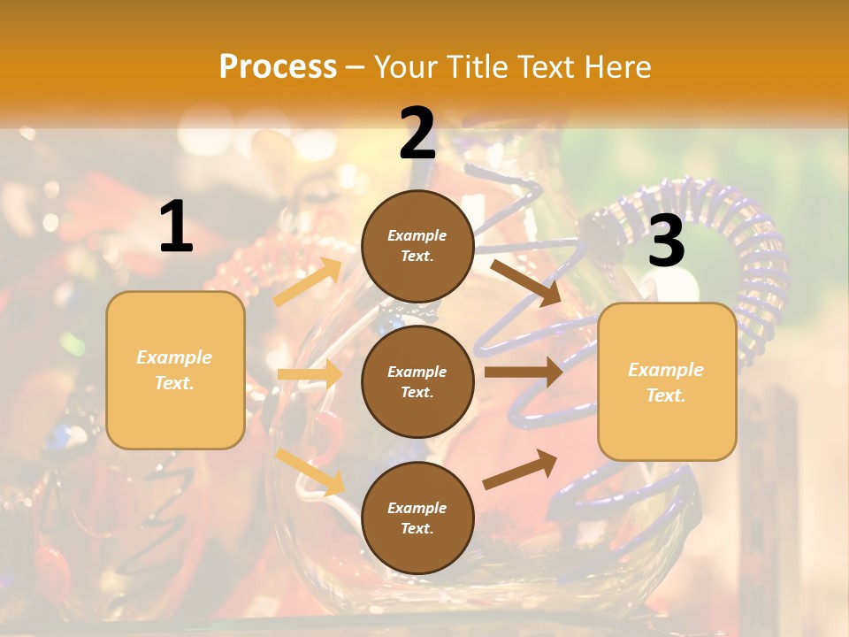 A Group Of Glass Vases Sitting On Top Of A Table PowerPoint Template