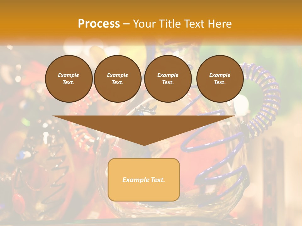 A Group Of Glass Vases Sitting On Top Of A Table PowerPoint Template