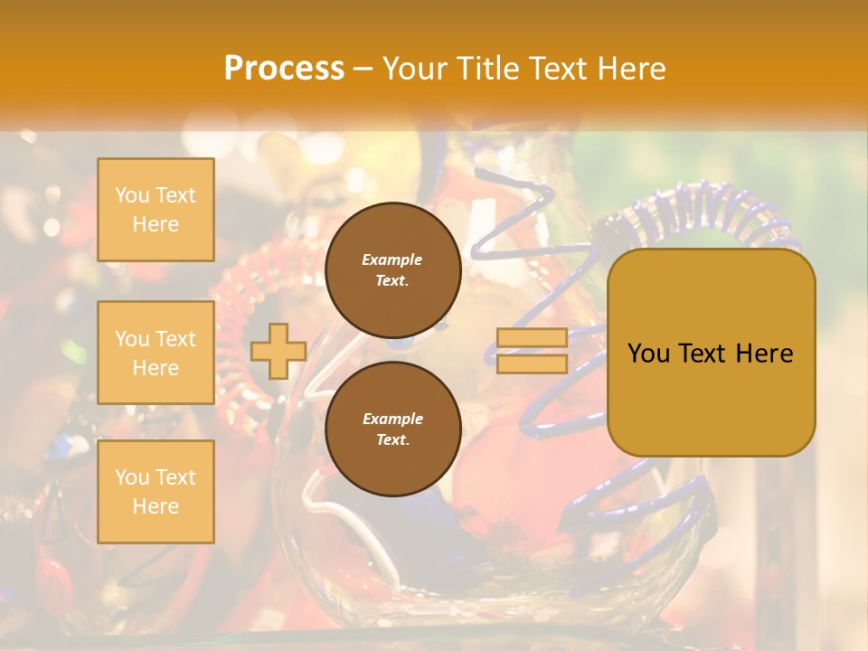 A Group Of Glass Vases Sitting On Top Of A Table PowerPoint Template