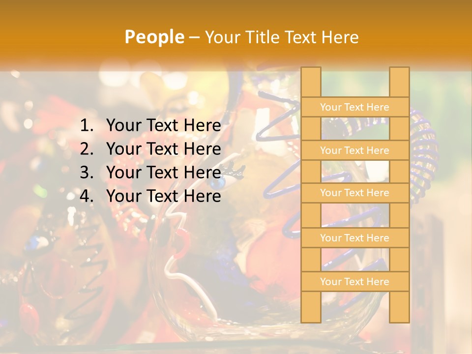 A Group Of Glass Vases Sitting On Top Of A Table PowerPoint Template