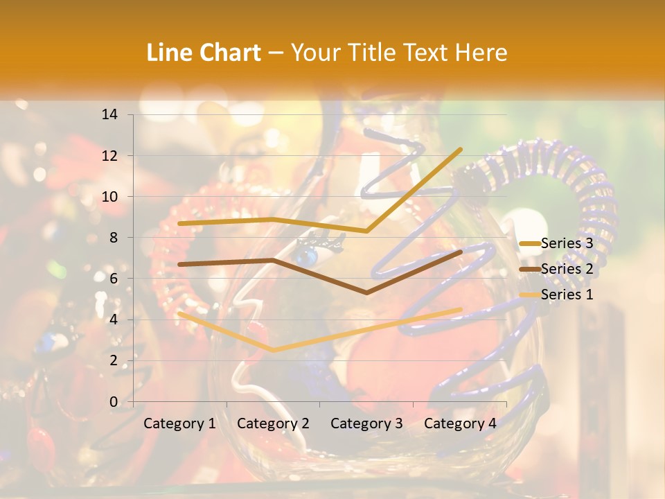 A Group Of Glass Vases Sitting On Top Of A Table PowerPoint Template