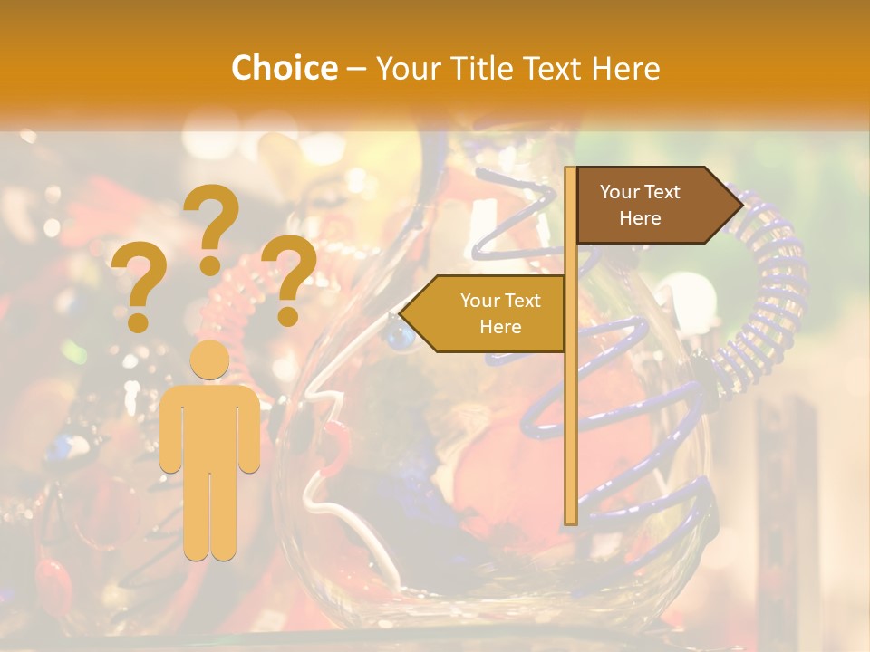 A Group Of Glass Vases Sitting On Top Of A Table PowerPoint Template