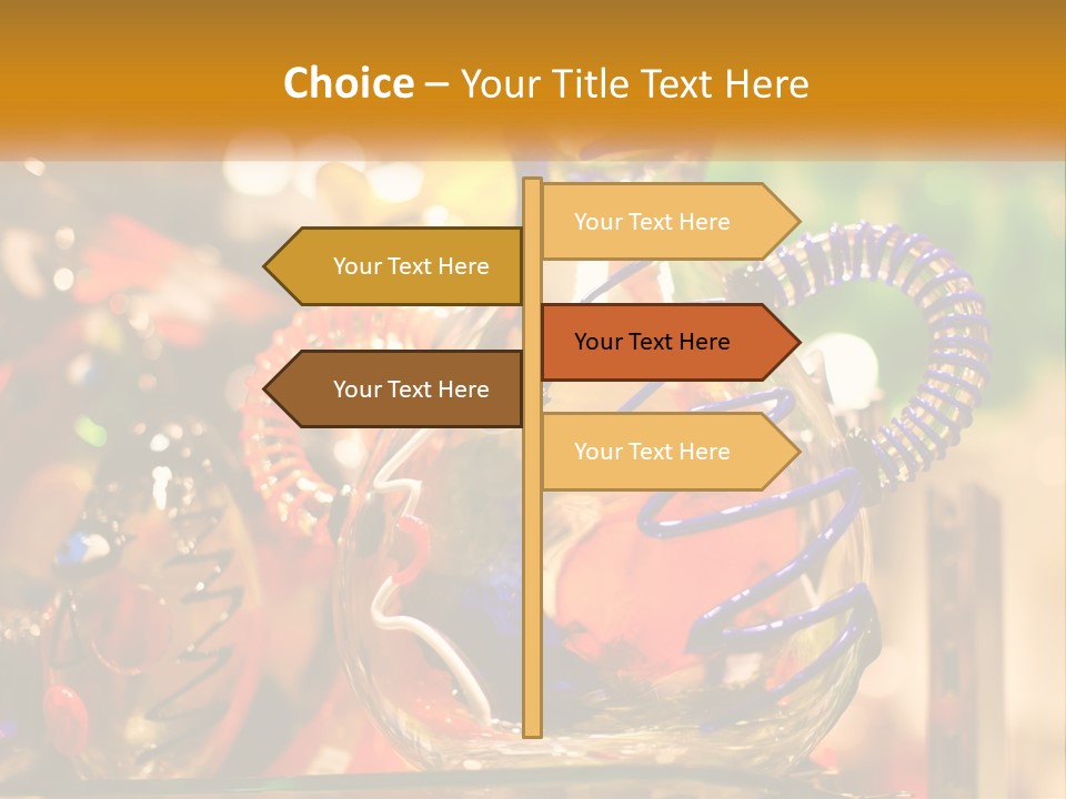 A Group Of Glass Vases Sitting On Top Of A Table PowerPoint Template