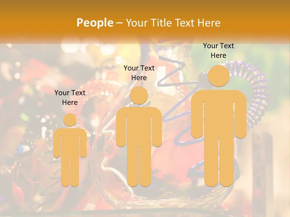 A Group Of Glass Vases Sitting On Top Of A Table PowerPoint Template