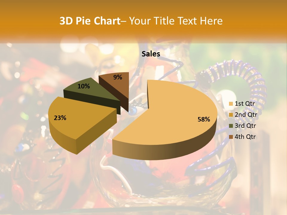 A Group Of Glass Vases Sitting On Top Of A Table PowerPoint Template