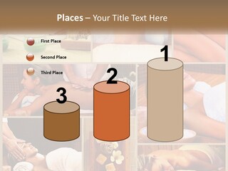 A Collage Of Pictures Of A Woman Getting A Massage PowerPoint Template