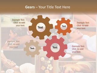 A Collage Of Pictures Of A Woman Getting A Massage PowerPoint Template