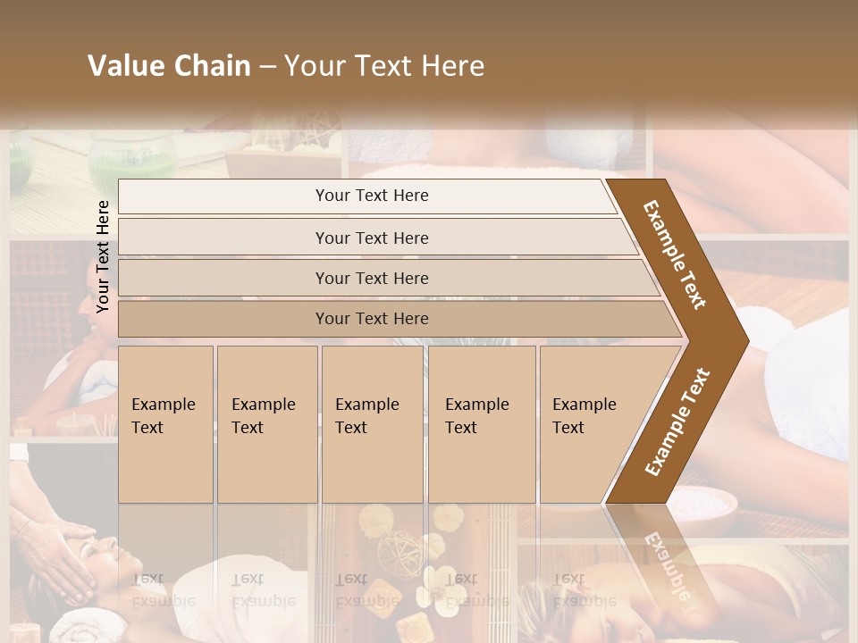 A Collage Of Pictures Of A Woman Getting A Massage PowerPoint Template