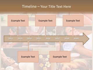 A Collage Of Pictures Of A Woman Getting A Massage PowerPoint Template