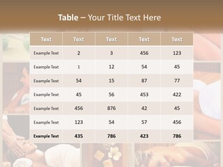 A Collage Of Pictures Of A Woman Getting A Massage PowerPoint Template