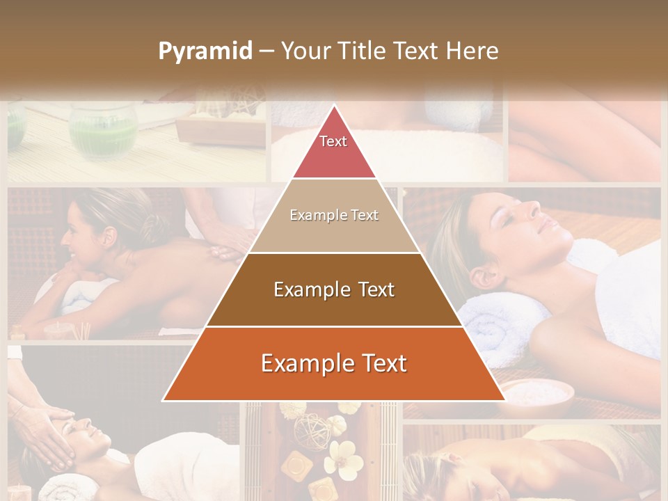 A Collage Of Pictures Of A Woman Getting A Massage PowerPoint Template