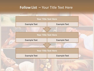 A Collage Of Pictures Of A Woman Getting A Massage PowerPoint Template