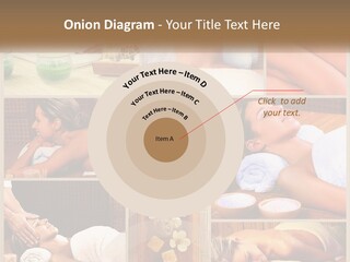 A Collage Of Pictures Of A Woman Getting A Massage PowerPoint Template