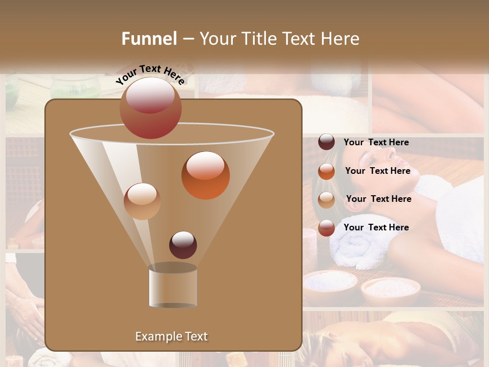 A Collage Of Pictures Of A Woman Getting A Massage PowerPoint Template