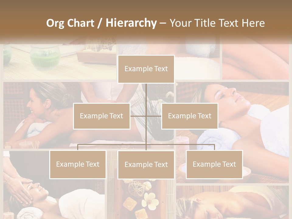 A Collage Of Pictures Of A Woman Getting A Massage PowerPoint Template