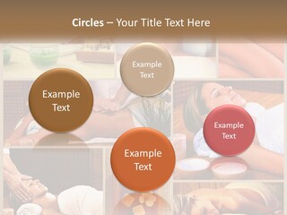 A Collage Of Pictures Of A Woman Getting A Massage PowerPoint Template